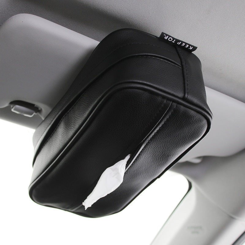 Car PU Hanging Leather Box Car Pumping Paper Bag - Zambeel