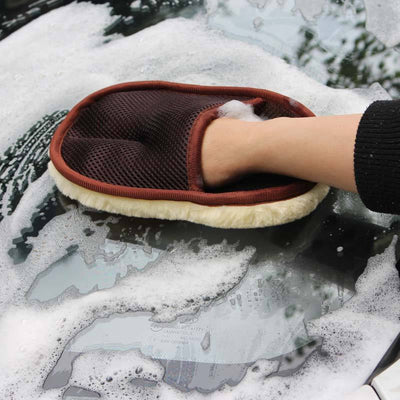 Car Type Soft Hair Car Wash Cleaning Gloves Car Motorcycle Car Wash Car Care Cleaning Tools - Zambeel