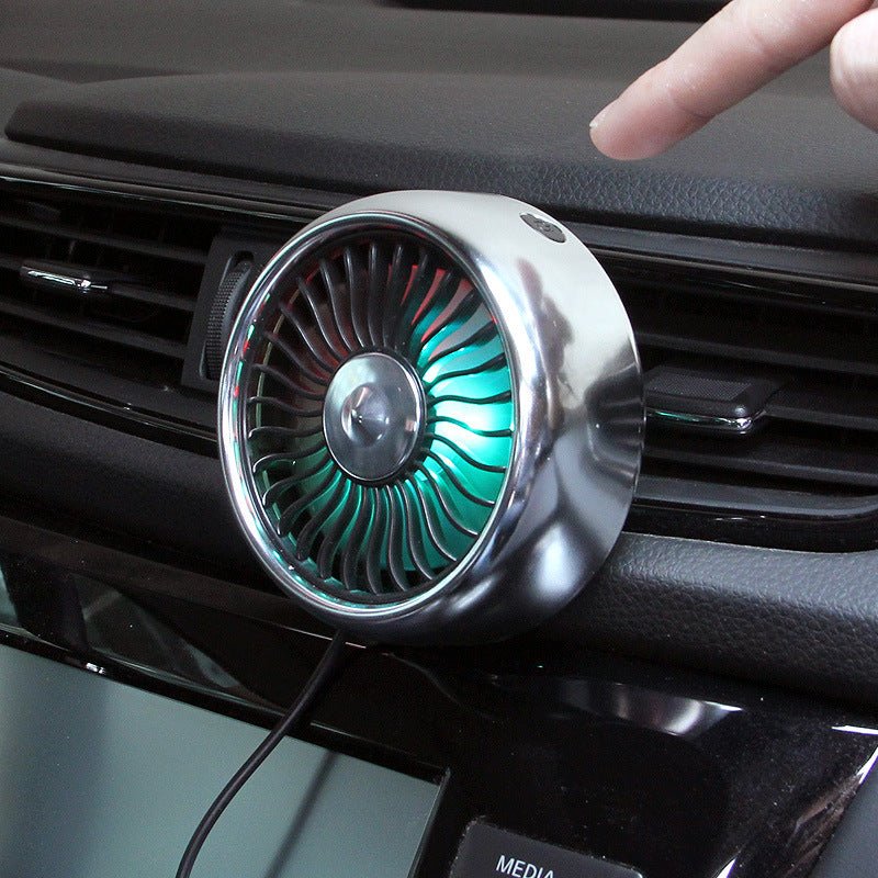 Car Usb Fan Air Outlet Lighting Creative Car Interior Car Auto Supplies - Zambeel