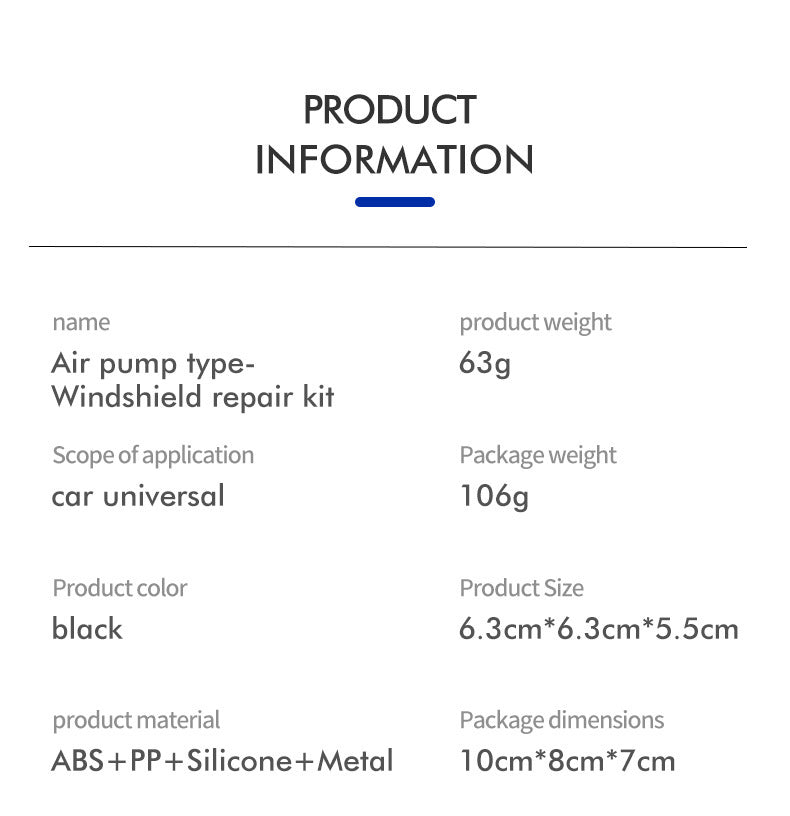 Car Windshield Crack Repair Tool - Zambeel