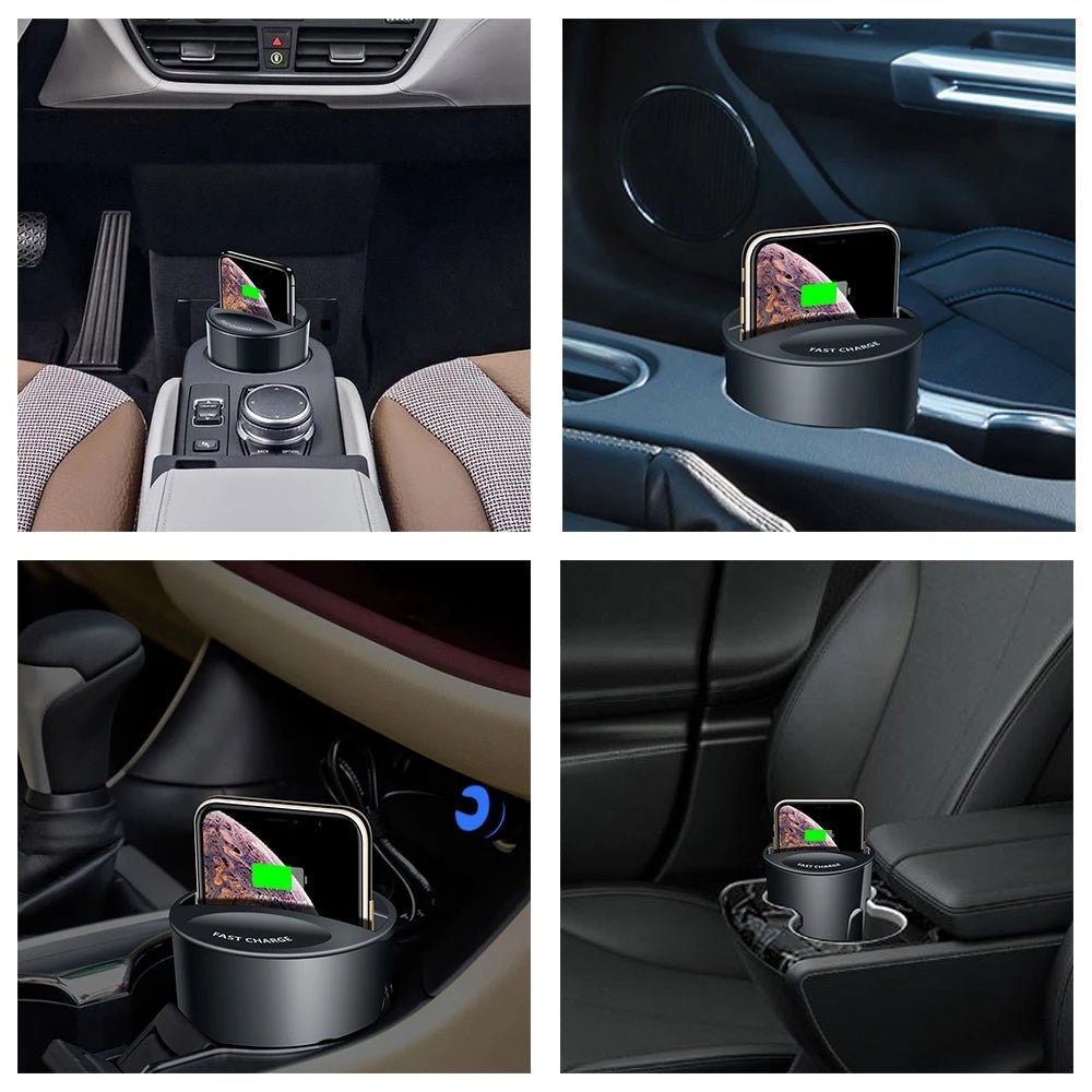 Car Wireless Charging Cup Wireless Charging Bracket Cup Suitable For Samsung - Zambeel