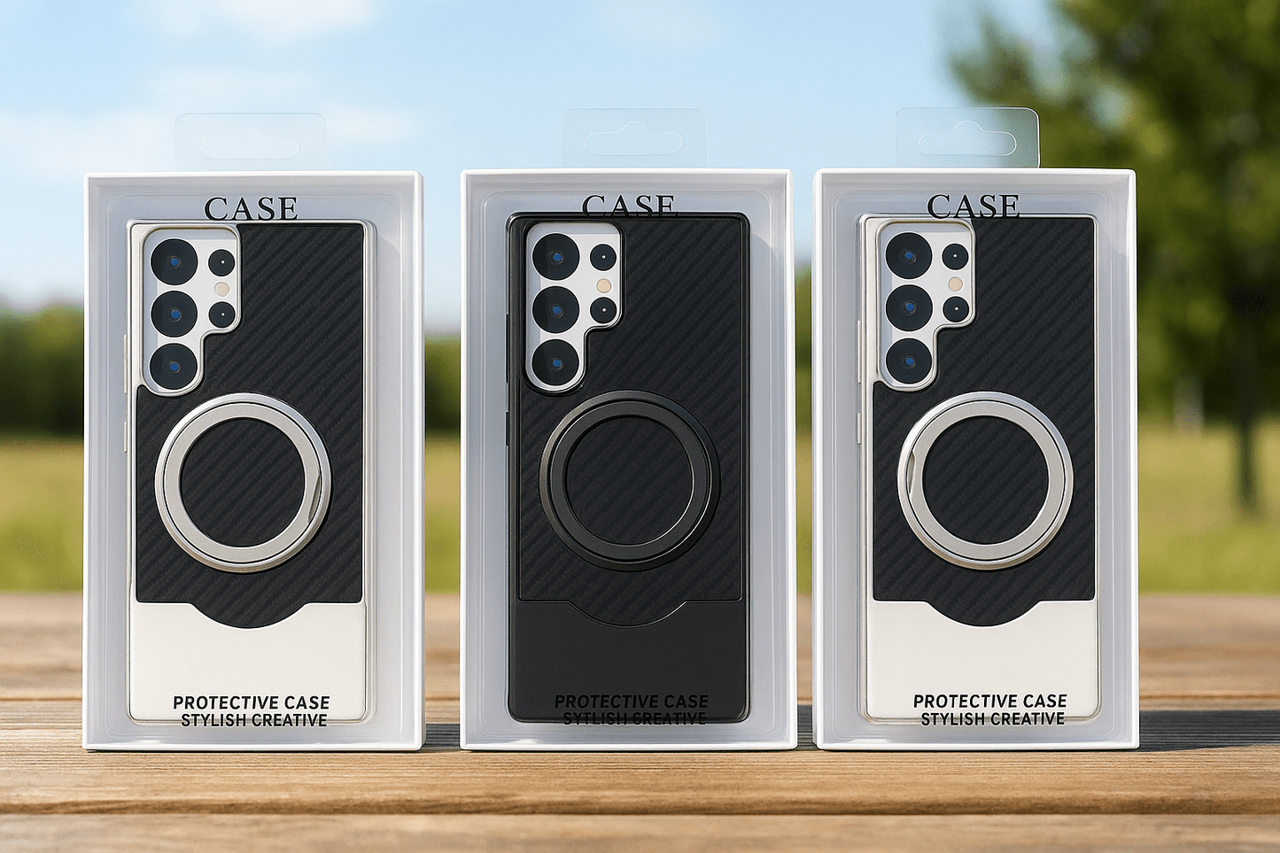 Carbon Fiber Magnetic Ring Case - Zambeel