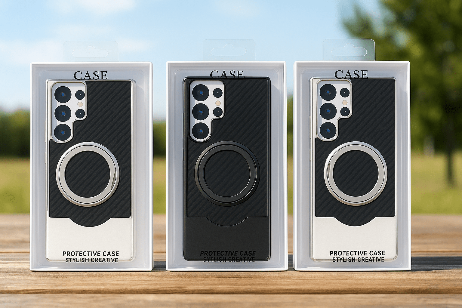 Carbon Fiber Magnetic Ring Case - Zambeel