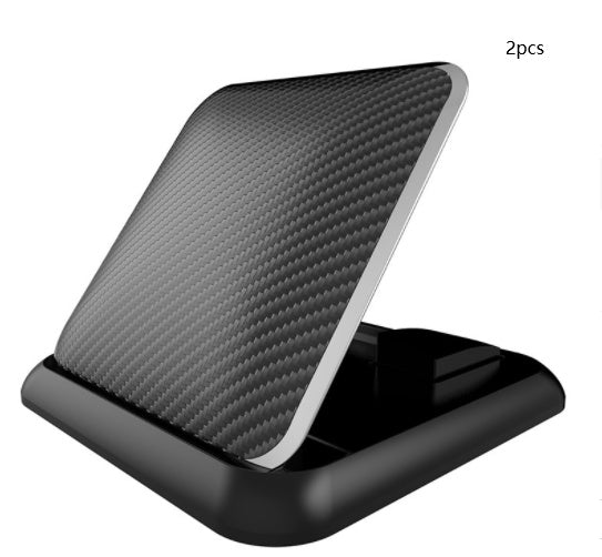 Carbon Fiber Texture Silicone Car Dashboard Center Console Navigation Phone Holder - Zambeel