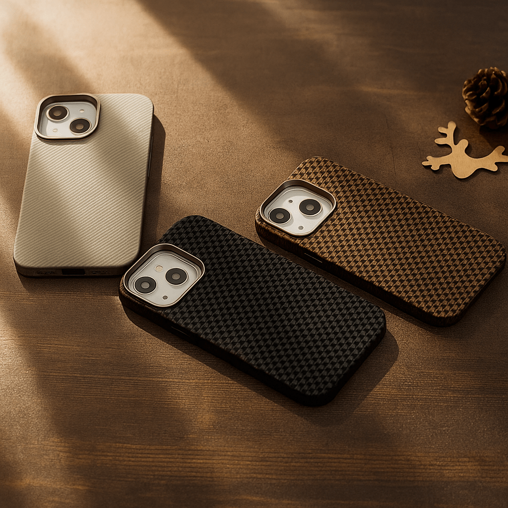 Carbon Weave & Houndstooth Pattern iPhone Case - Zambeel