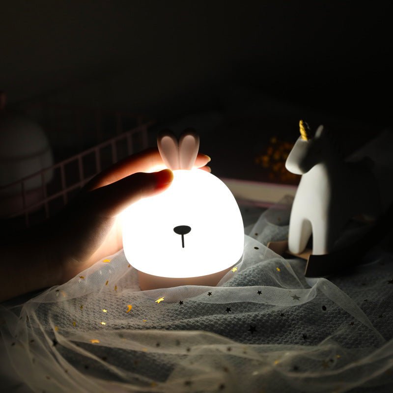Cartoon Fawn Silicone Night Light Pats Eye Protection Breastfeeding Light Holiday Table White Night Light - Zambeel