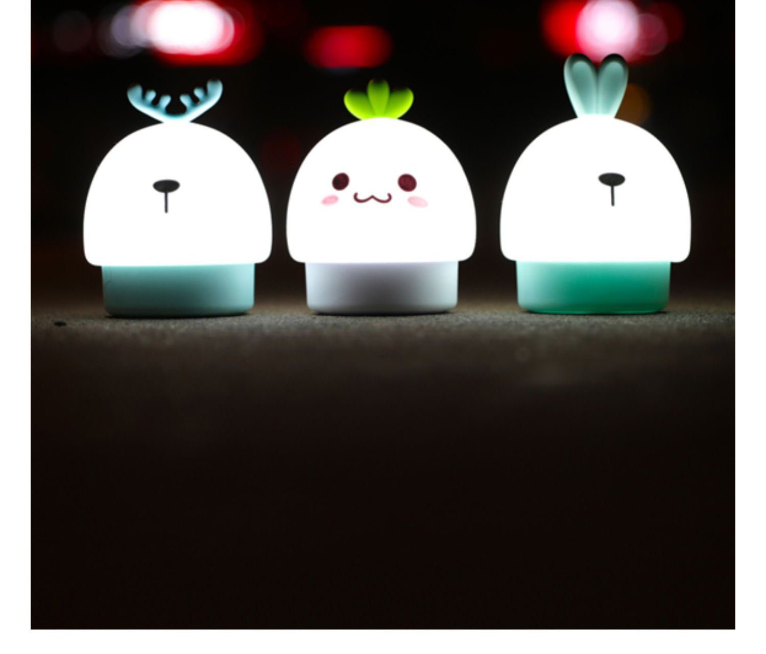 Cartoon Fawn Silicone Night Light Pats Eye Protection Breastfeeding Light Holiday Table White Night Light - Zambeel