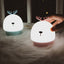 Cartoon Fawn Silicone Night Light Pats Eye Protection Breastfeeding Light Holiday Table White Night Light - Zambeel
