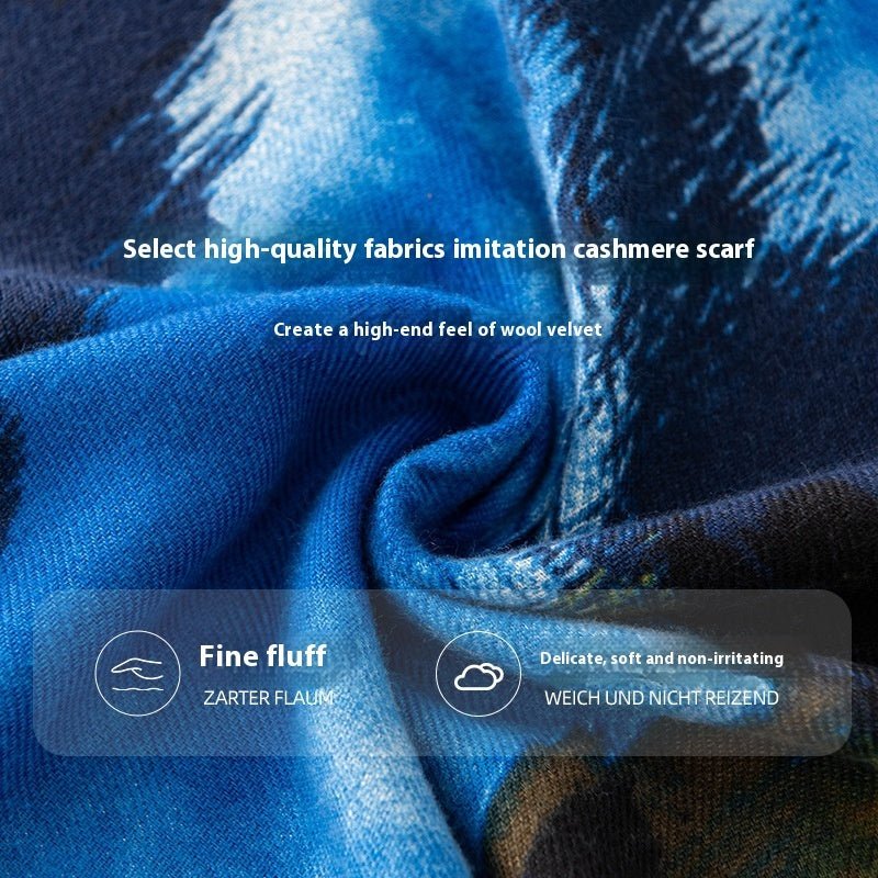 Cashmere Scarf Women's Versatile Atmosphere High Sense - Zambeel