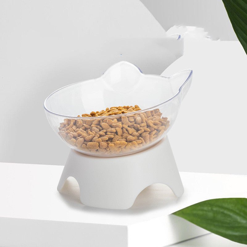 Cat Bowl Dog Bowl Cat Single Bowl Non - slip Cat Bowl Oblique Mouth - Zambeel