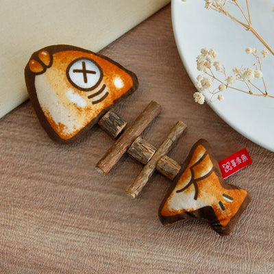 Cat Fishbone Wood Simulation Molar Toy Pet Products - Zambeel