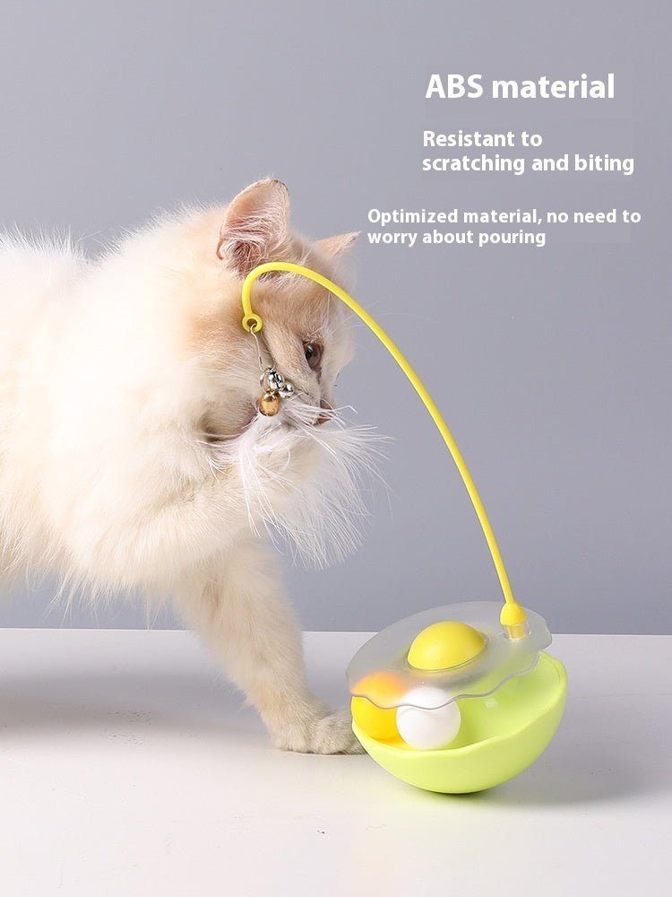 Cat Interactive Toy Funny Tumbler Toy Kitten Exercise Catching Leaky Food Ball Teaser Feather Wand Toys For Cat Accessories Pet Products - Zambeel