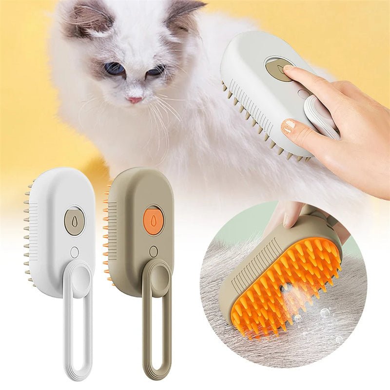 Cat Steam Brush Steamy Dog Brush 3 In 1 Electric Spray Cat Hair Brushes For Massage Pet Grooming Comb Hair Removal Combs Pet Products - Zambeel