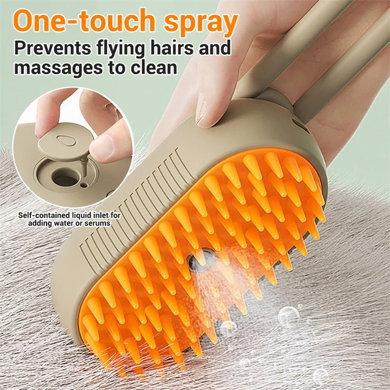 Cat Steam Brush Steamy Dog Brush 3 In 1 Electric Spray Cat Hair Brushes For Massage Pet Grooming Comb Hair Removal Combs Pet Products - Zambeel