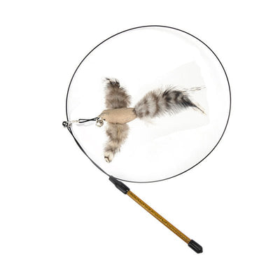 Cat Teaser Stick Can Replace The Head Steel Wire Feather Pole Can Replace Toys - Zambeel