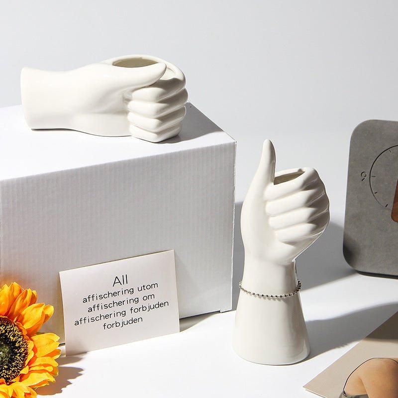 Ceramic Vase Crafts Human Body Vase - Zambeel