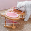 Ceramics Puppy Cat Dog Pet Single And Double Food Bowl For Eating And Drinking With Wooden Frame Pets Supplies Feeding Dish - Zambeel