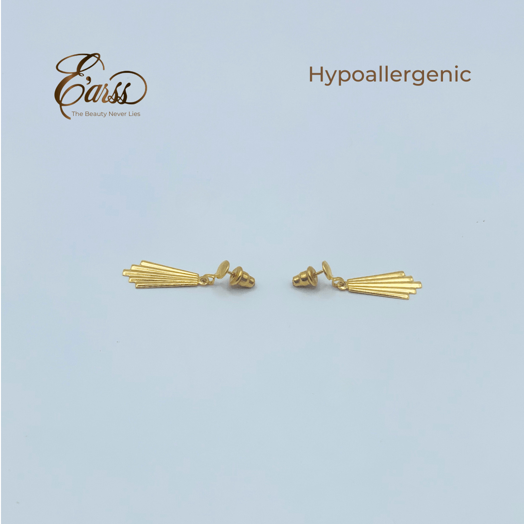 Chandelier Drop Gold Earring | Stainless Steel | 18K Gold Plated - Zambeel