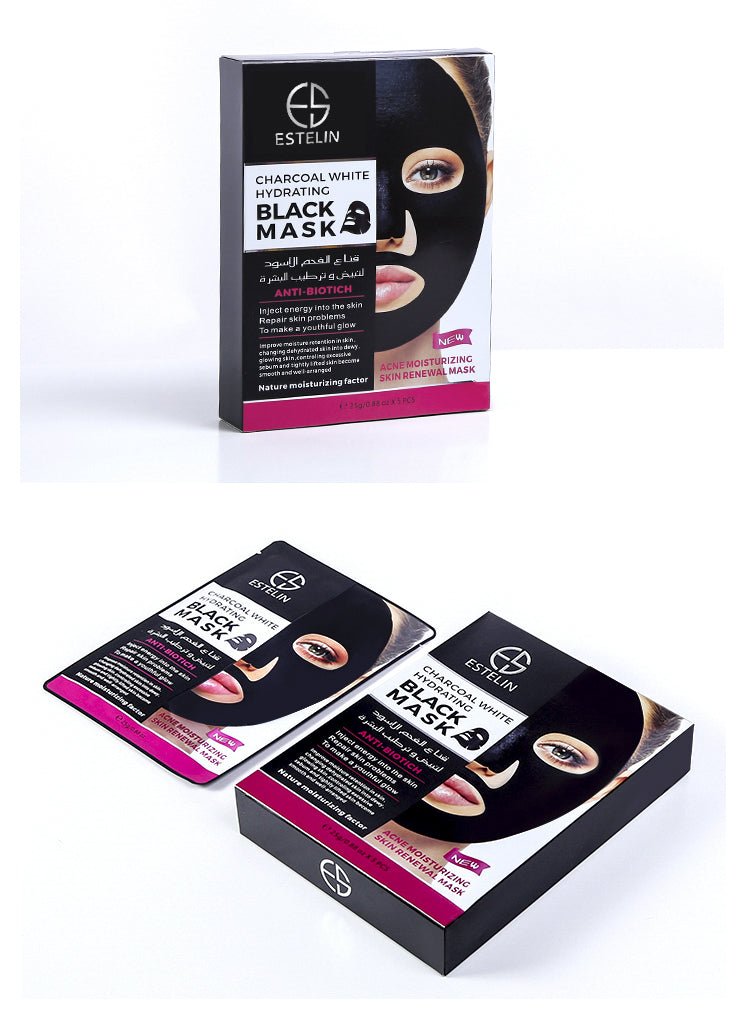Charcoal White Hydrating Black Mask (Original) - Zambeel