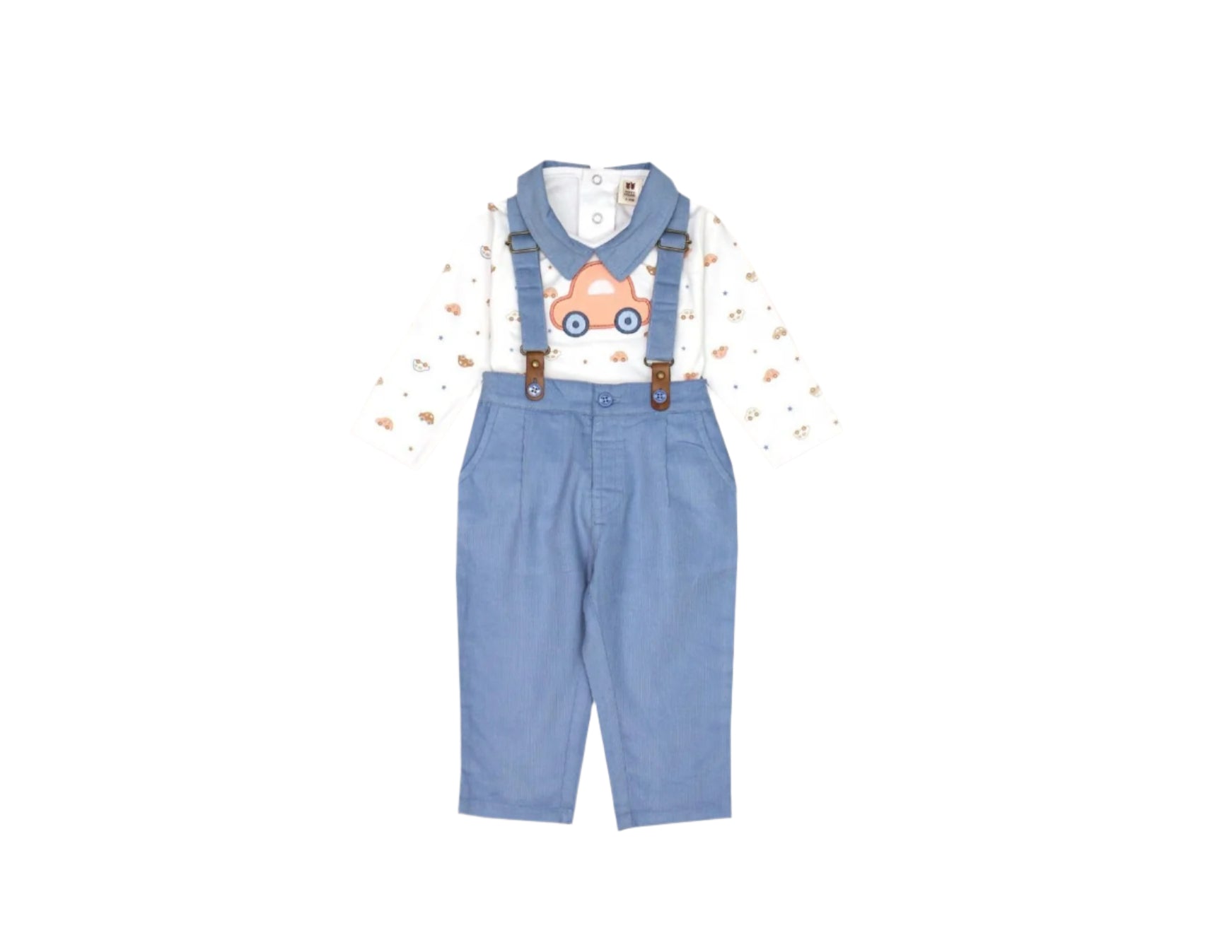 Chic Suspenders Suit For Kids - Zambeel