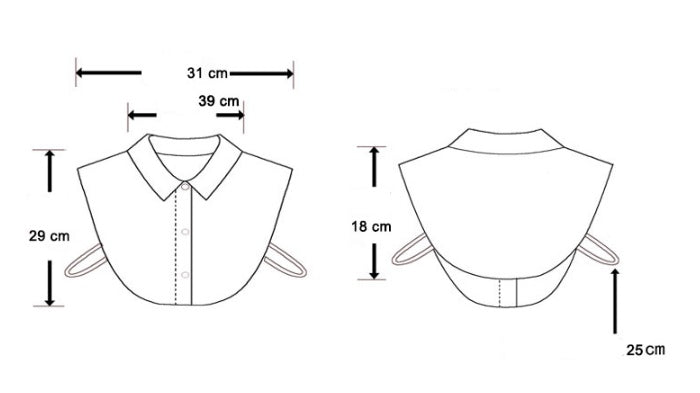 Chiffon Rhinestone Fake Collar Shirt Women's Shawl - Zambeel