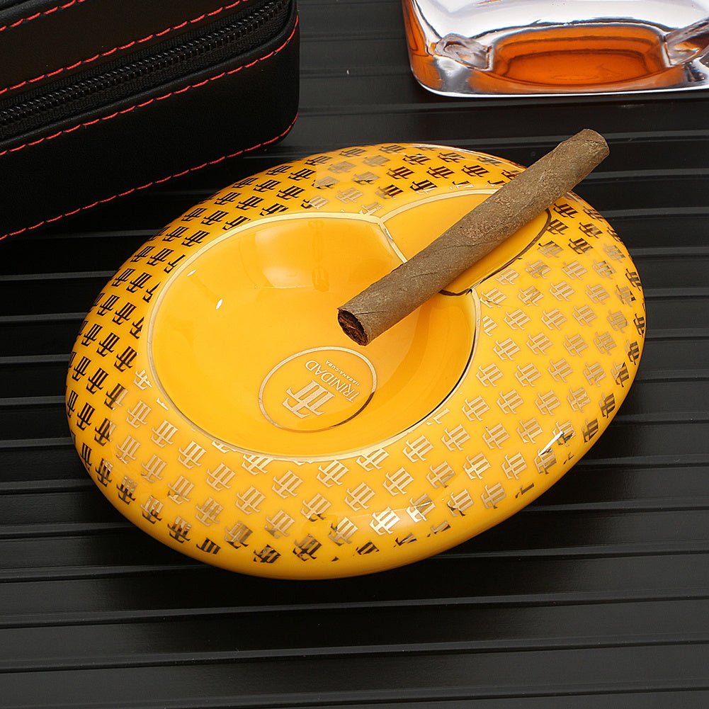 Cigar Ashtray Ceramic Portable Cigar Extinguisher Cuban Cigar Ashtray - Zambeel