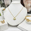 Classic CD Emblem Gold Jewelry Set - Zambeel