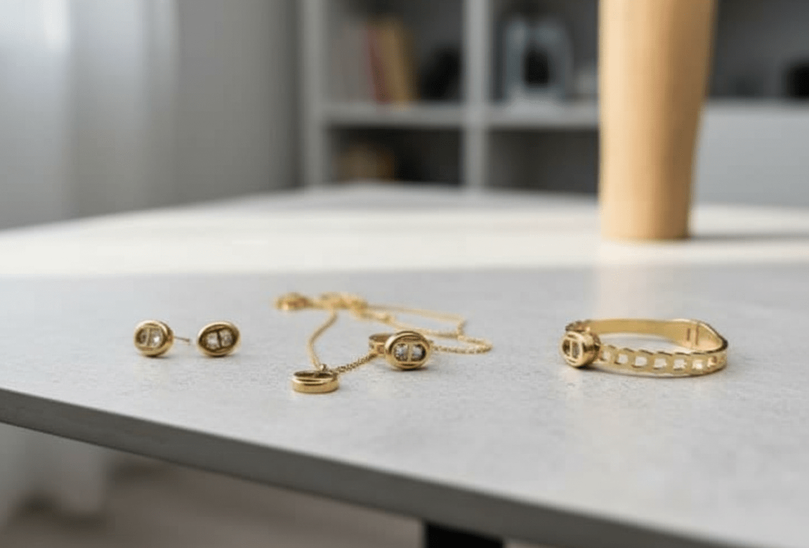 Classic Double Initial Jewelry Set - Zambeel