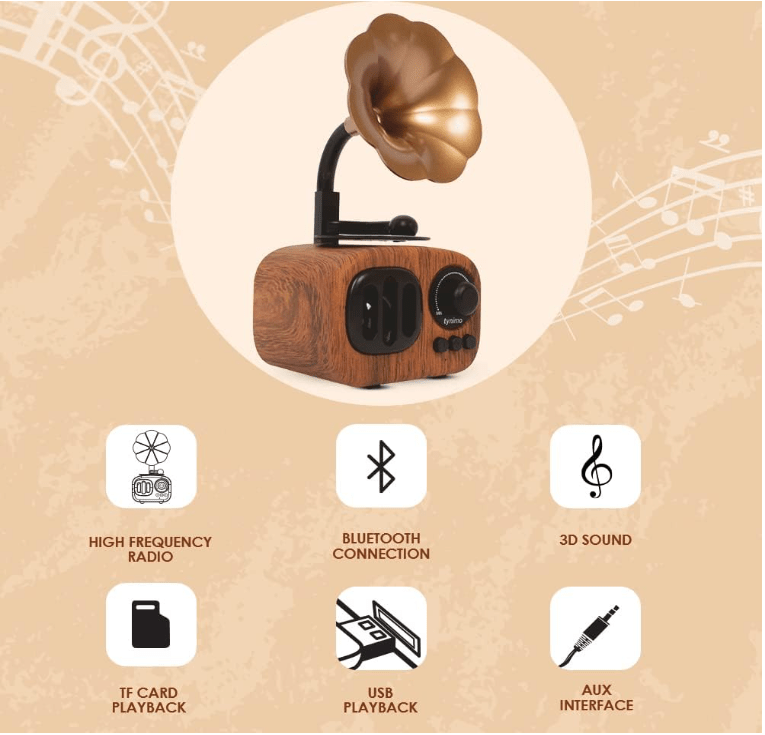 Classic Retro Style Wireless Speaker - Zambeel