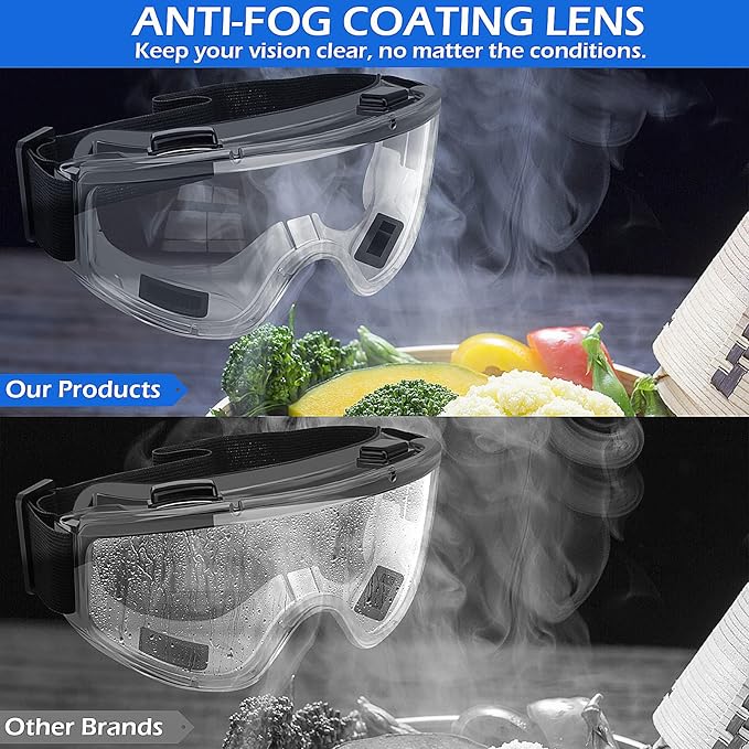 Clear Anti - Fog Safety Goggles - Zambeel