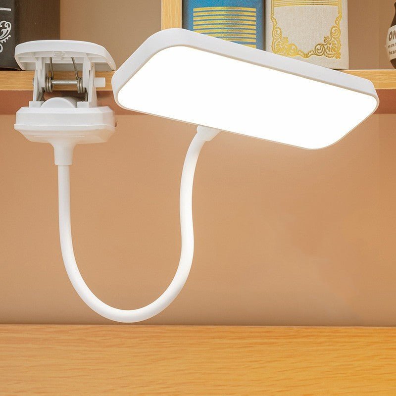 Clip - on LED Table Lamp Rechargeable Plug - in Reading Bedside Lamp In Student Dormitory - Zambeel
