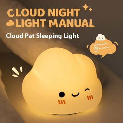 Cloud Silicone Pat Lamp Bedside Ambience Light - Zambeel