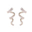 Cold Wind Zircon Minimally Personalized Spiral Wire Earrings - Zambeel