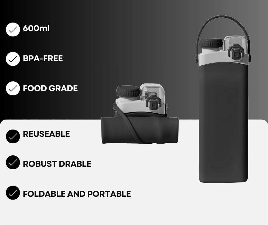Collapsible Silicone Water Bottle - Zambeel