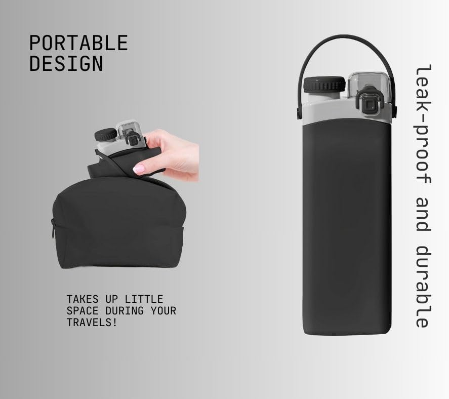 Collapsible Silicone Water Bottle - Zambeel
