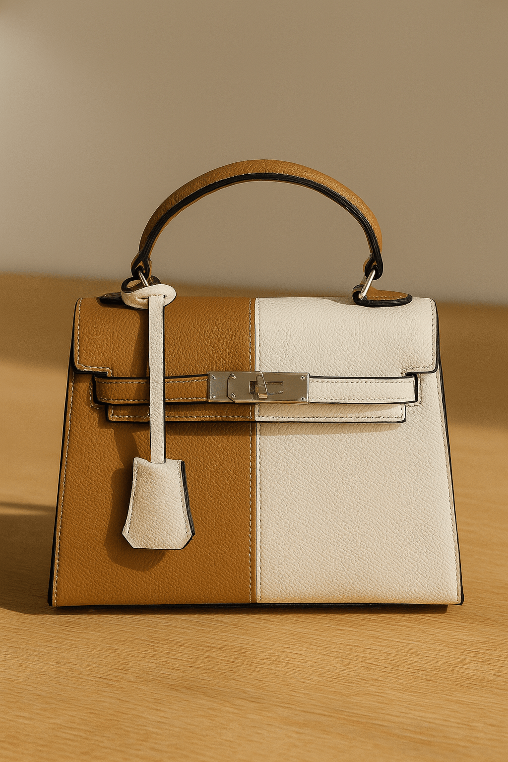Color Block Mini Satchel Bag - Zambeel