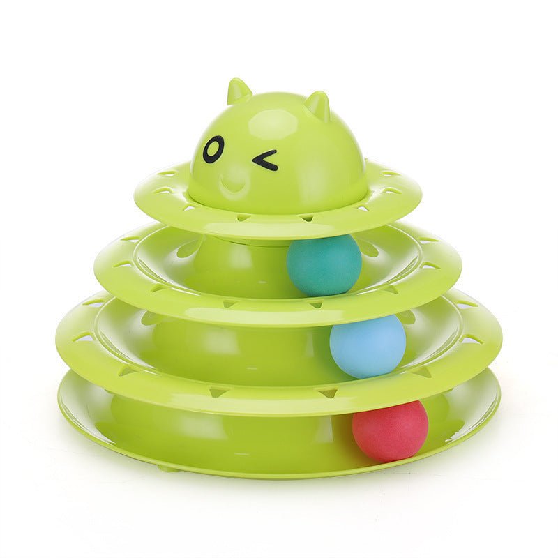 Color Cat Toy Cat Toy Three - layer Round - Zambeel