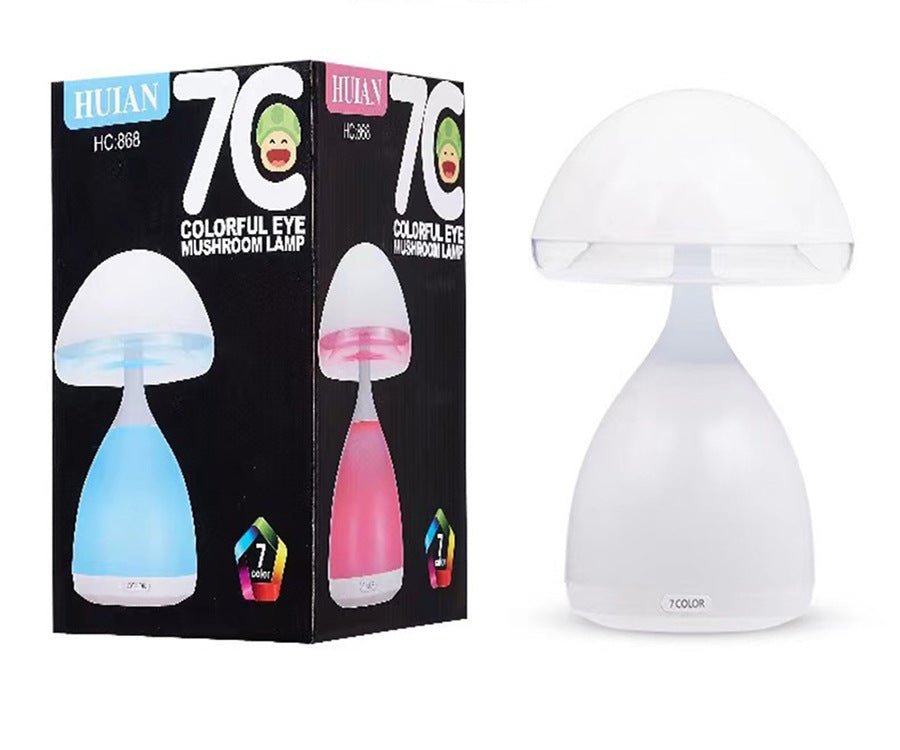 Color Dimming Rechargeable Bedside Mushroom Lamp - Zambeel
