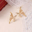 Colorful Enamel Butterfly Earrings For Women Inlaid Zircon - Zambeel