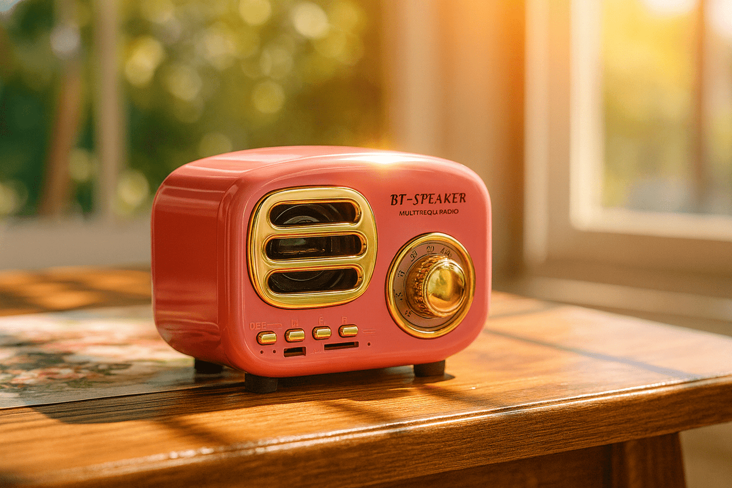 Compact Retro Wireless Speaker - Zambeel