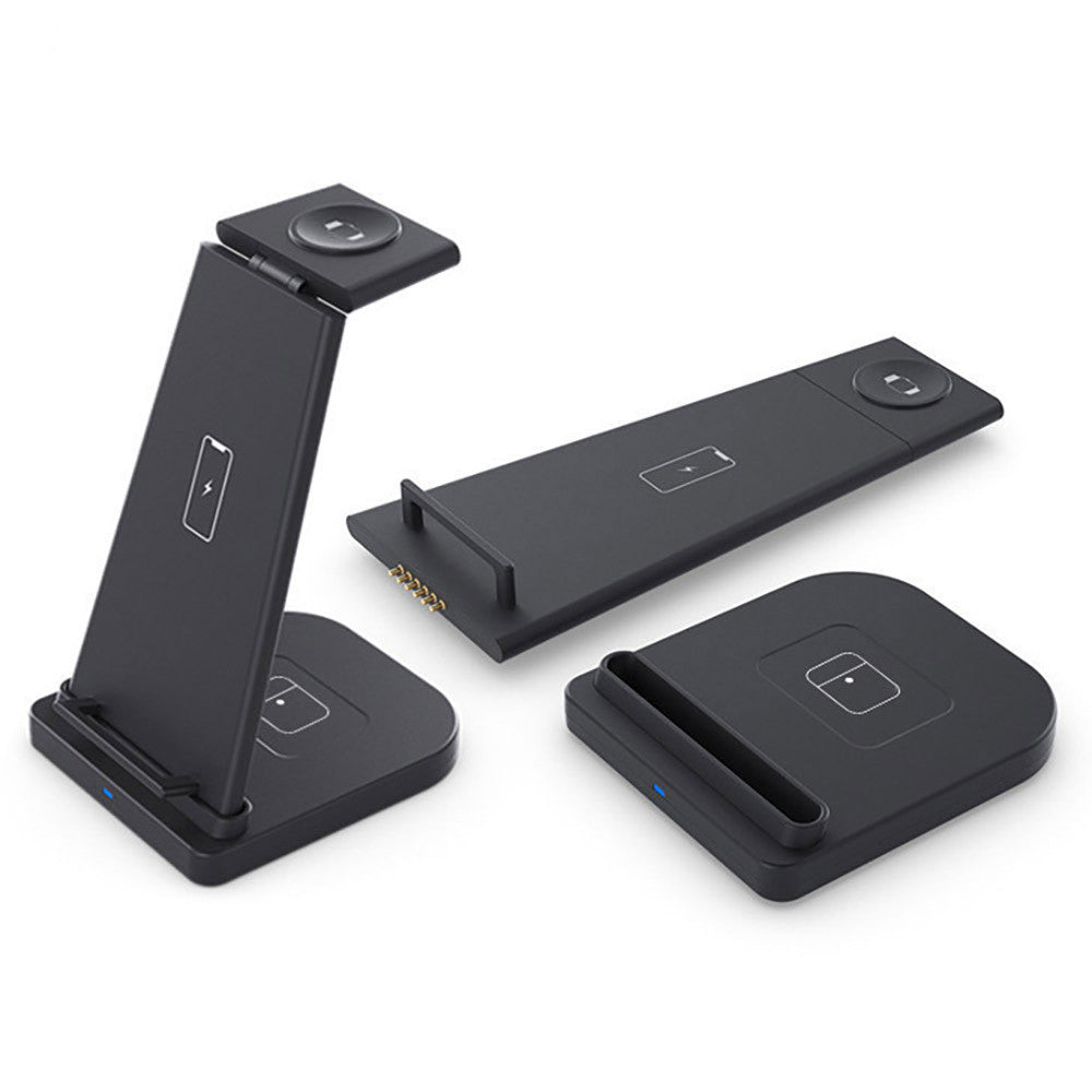 Compatible With Apple , 3 - in - 1 Splicing Wireless Charger Supports QI Charging - Zambeel