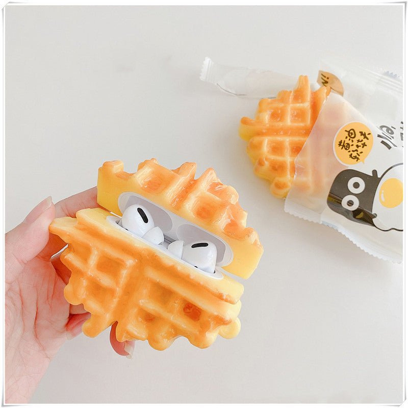 Compatible with Apple , Creative Waffle Headphone Case Protective Case - Zambeel