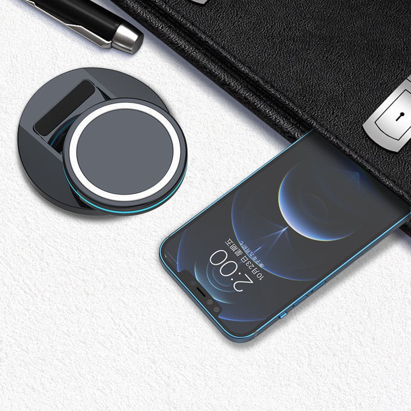 Compatible with Apple, Magnetic Wireless Charger Magsafe 3 In 1 Folding Charging Stand For Iphone12 Magnetic Charger - Zambeel