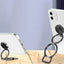 Compatible with Apple, Metal Mobile Phone Bracket Hidden Desktop Fold Ring Buckle Paste Portable Lift Tablet Ipad Lazy - Zambeel