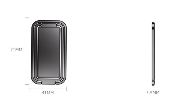 Compatible with Apple, Metal Mobile Phone Bracket Hidden Desktop Fold Ring Buckle Paste Portable Lift Tablet Ipad Lazy - Zambeel