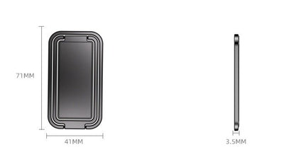 Compatible with Apple, Metal Mobile Phone Bracket Hidden Desktop Fold Ring Buckle Paste Portable Lift Tablet Ipad Lazy - Zambeel