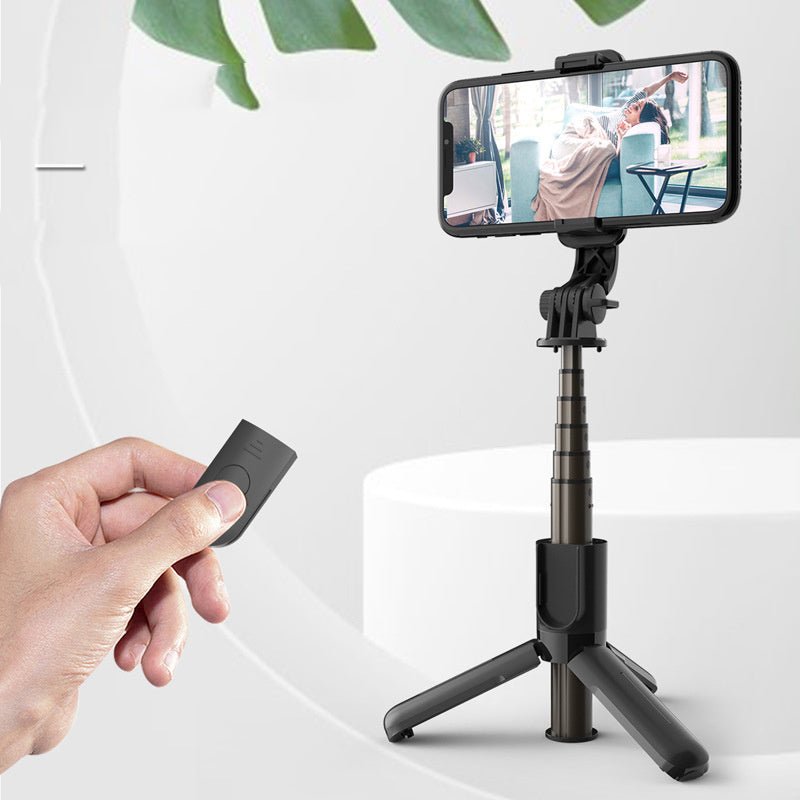 Compatible with Apple, Mini Tripod Selfie Stick Desktop Live Mobile Phone Holder - Zambeel