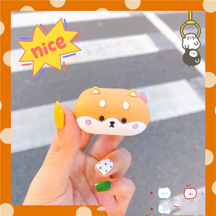 Compatible with Apple, Protective Case Wireless Bluetooth Headset Box Silicone Shell Case Personality - Zambeel