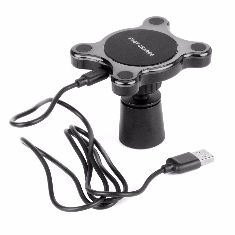 Compatible With Apple, QI Magnetic Car Mount Wireless Charger - Zambeel