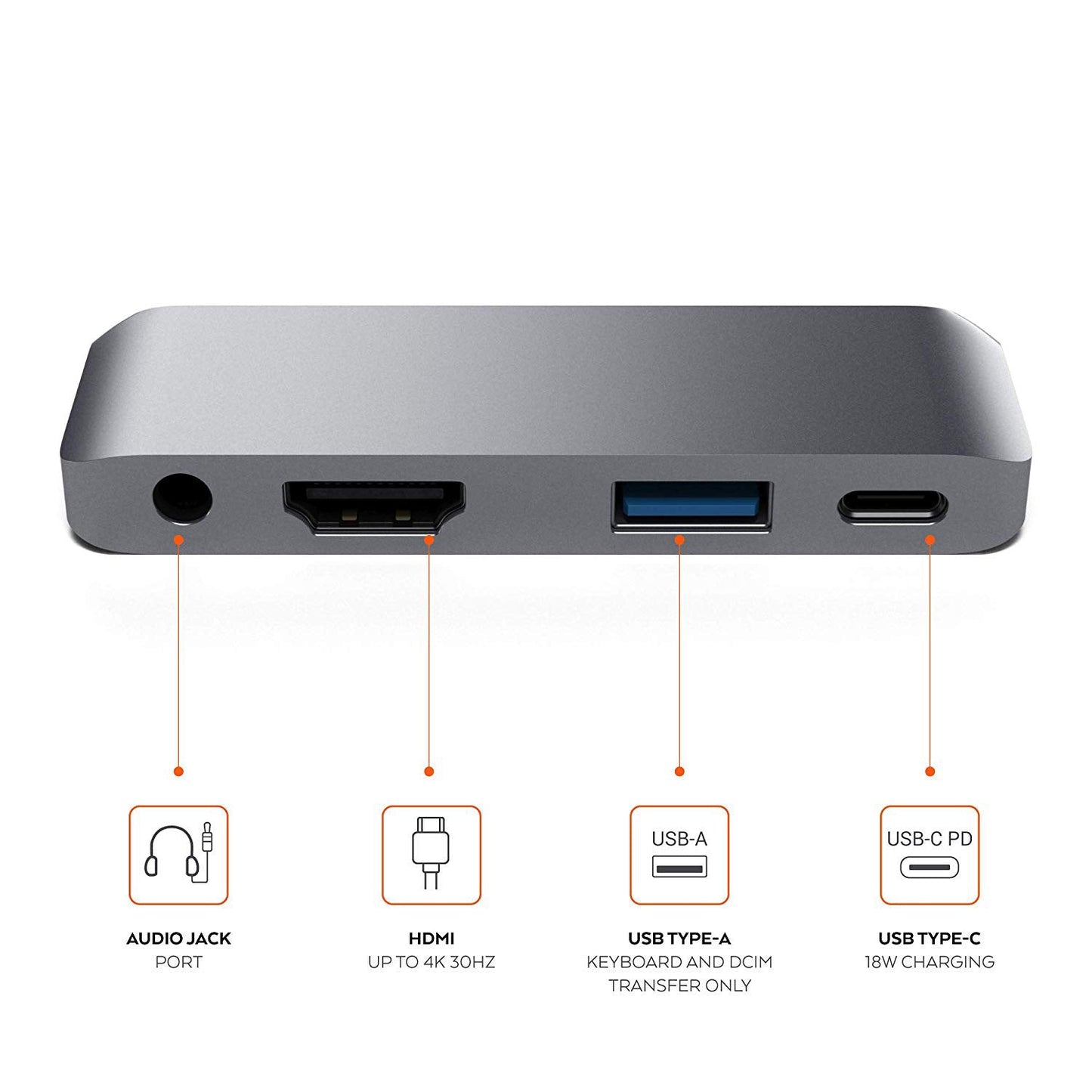 Compatible with Apple, Suitable For Ipad Pro Hub USBC To HDMI 3.5 Usb Pd Hub Typec Docking Station - Zambeel